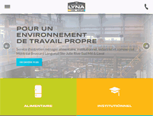 Tablet Screenshot of groupe-lyna.com